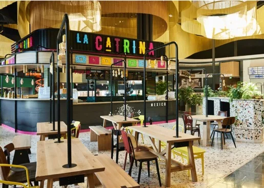 Interior del restaurante La Catrina, Mercado de Chamberí, Madrid