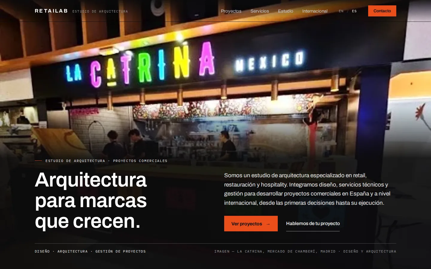 B · Cinemático — Tres composiciones de la misma dirección